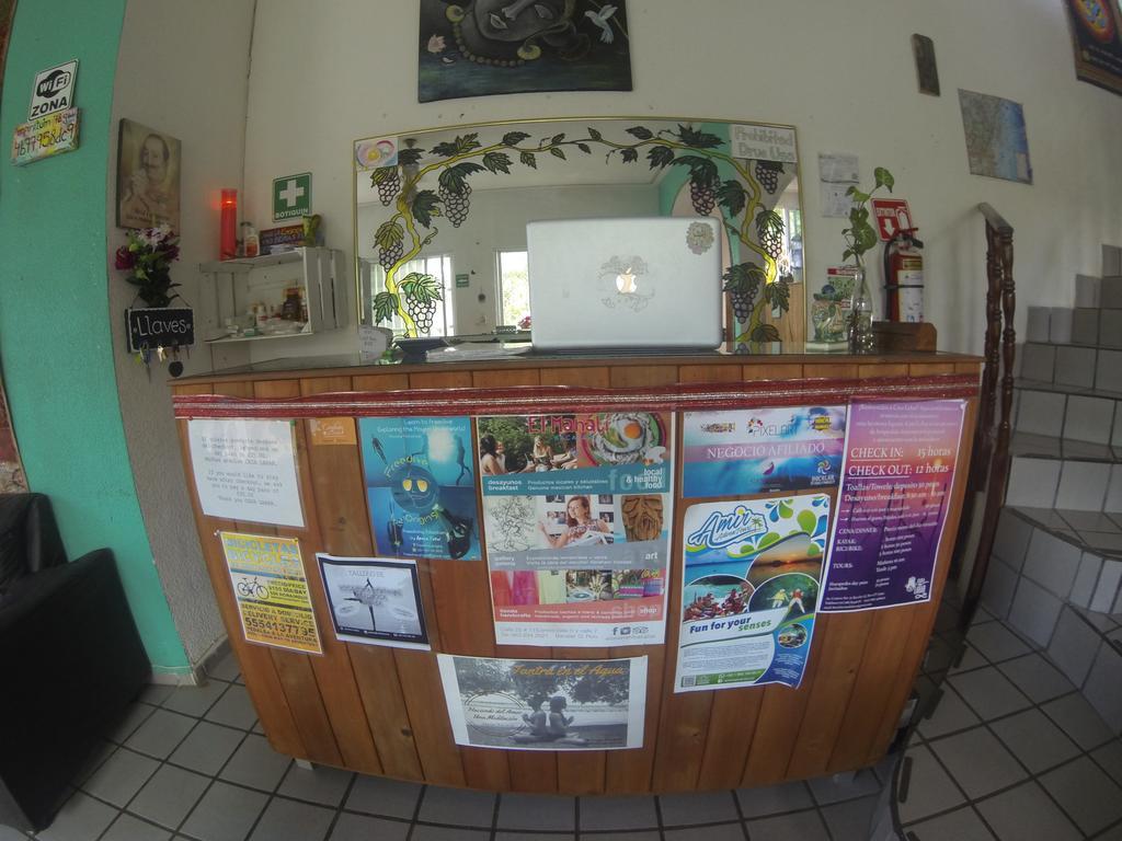 Bacalar Casa Lahar Hostel Bagian luar foto
