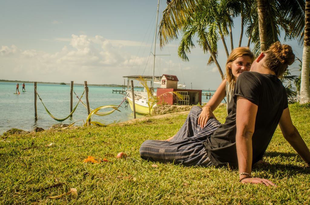 Bacalar Casa Lahar Hostel Bagian luar foto