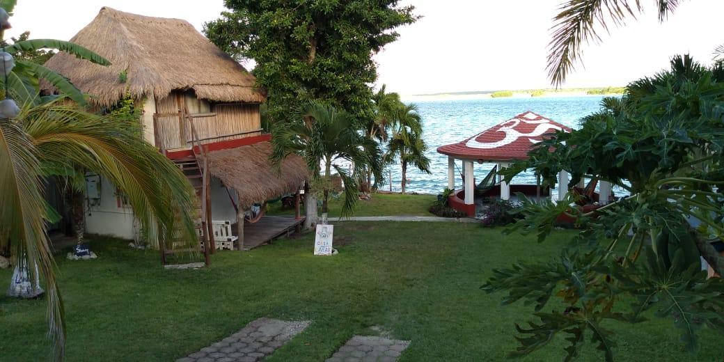 Bacalar Casa Lahar Hostel Bagian luar foto