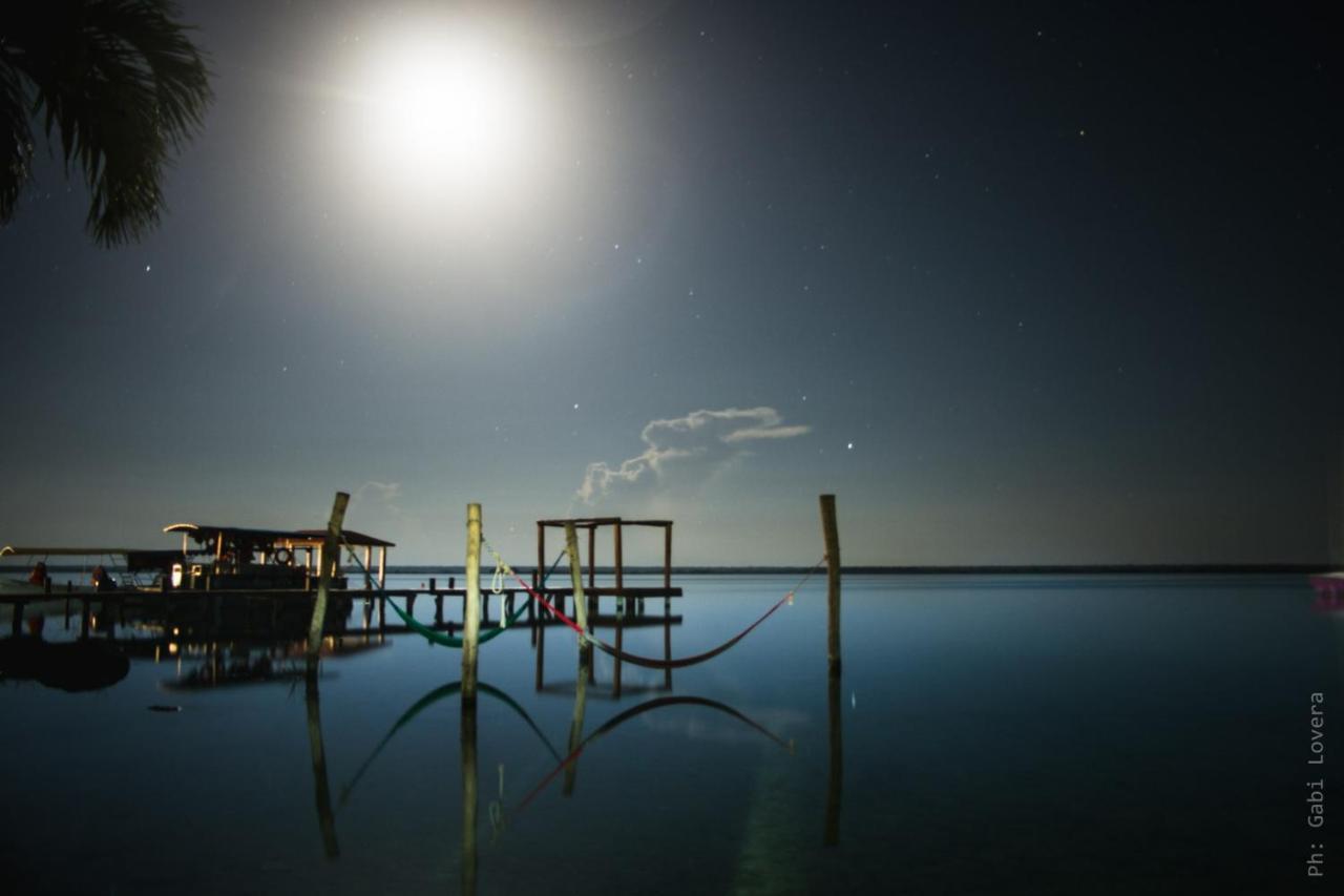 Bacalar Casa Lahar Hostel Bagian luar foto